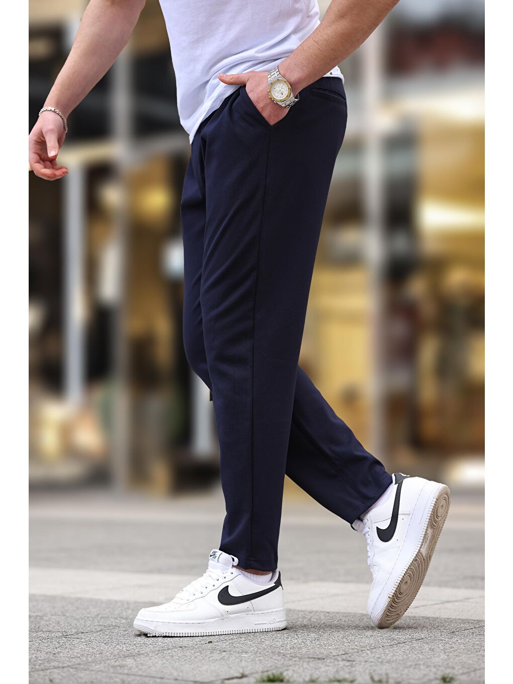 Lacivert Düz Paça Erkek Pantolon E6556-2