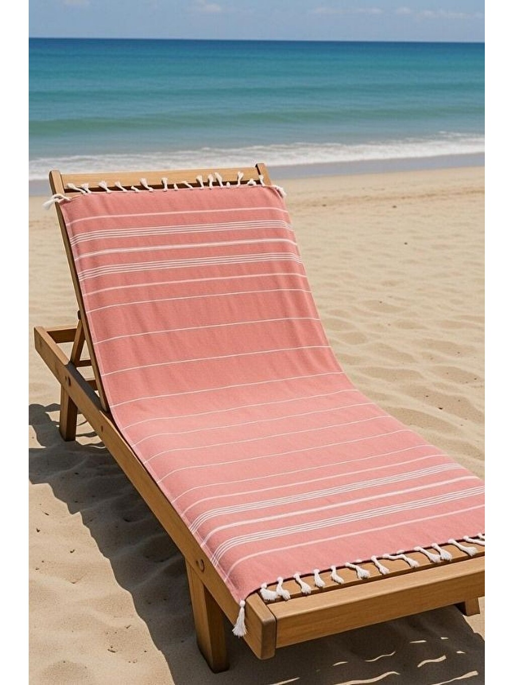 Turuncu Mika %100 Pamuk Peştemal Havlu 100x180 Cm | Plaj Havlusu, Hamam Peştemali, Hızlı Kuruyan Hafif Banyo-2
