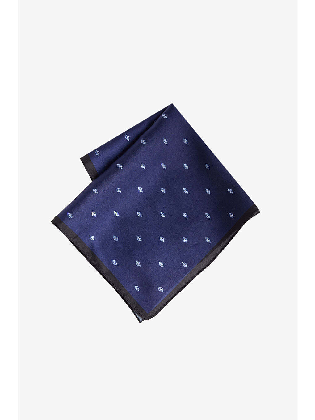 Erkek Lacivert-Beyaz Desenli Mendil