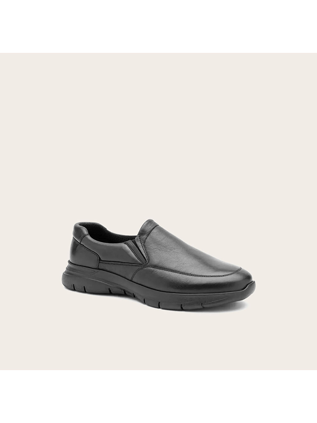 Siyah Erkek Klasik Ayakkabı 09L7 SURF Leather Nero-1