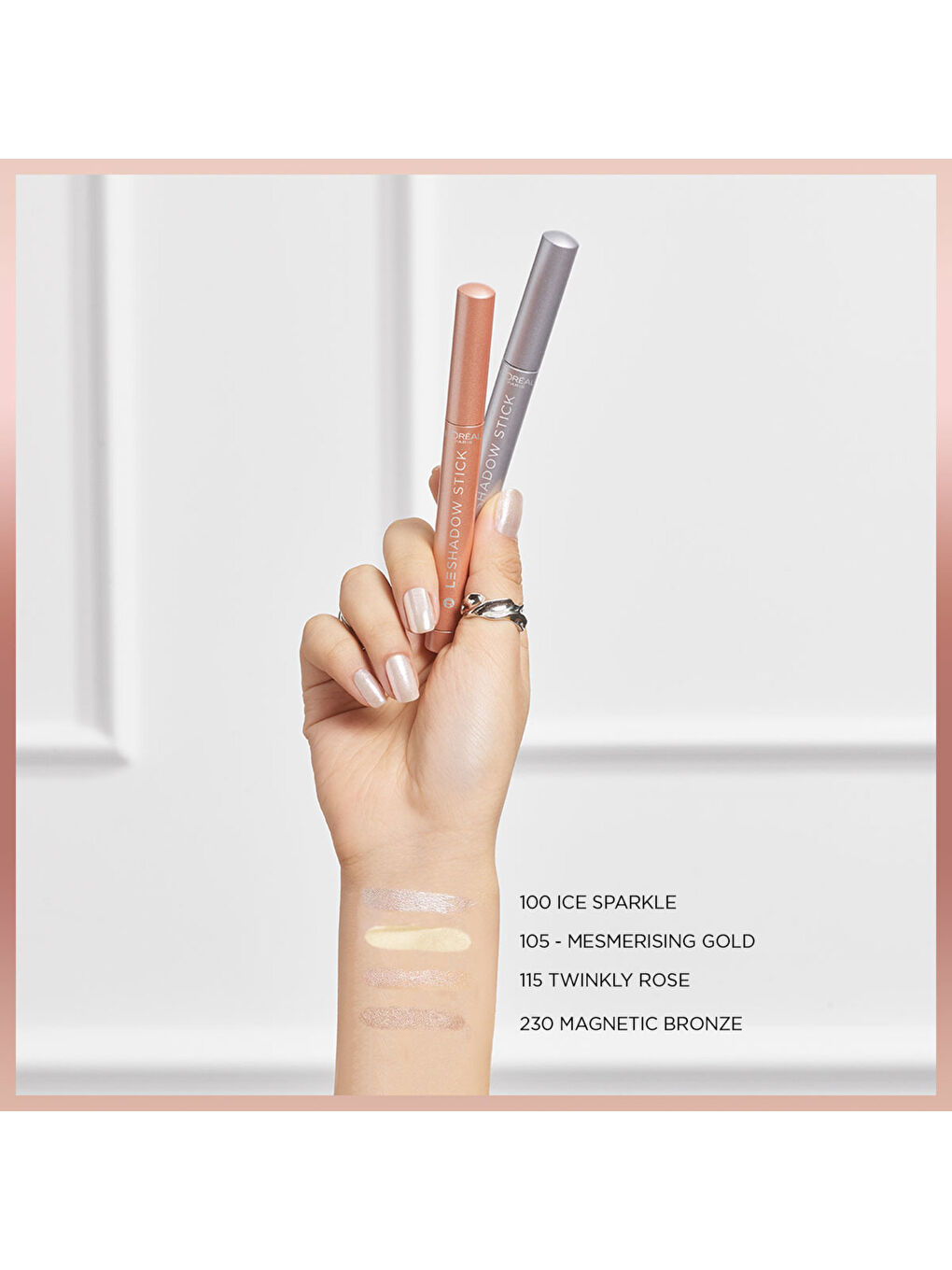 L'Oreal Paris Le Shadow Stick Göz Farı - 100 Ice Sparkle - 5