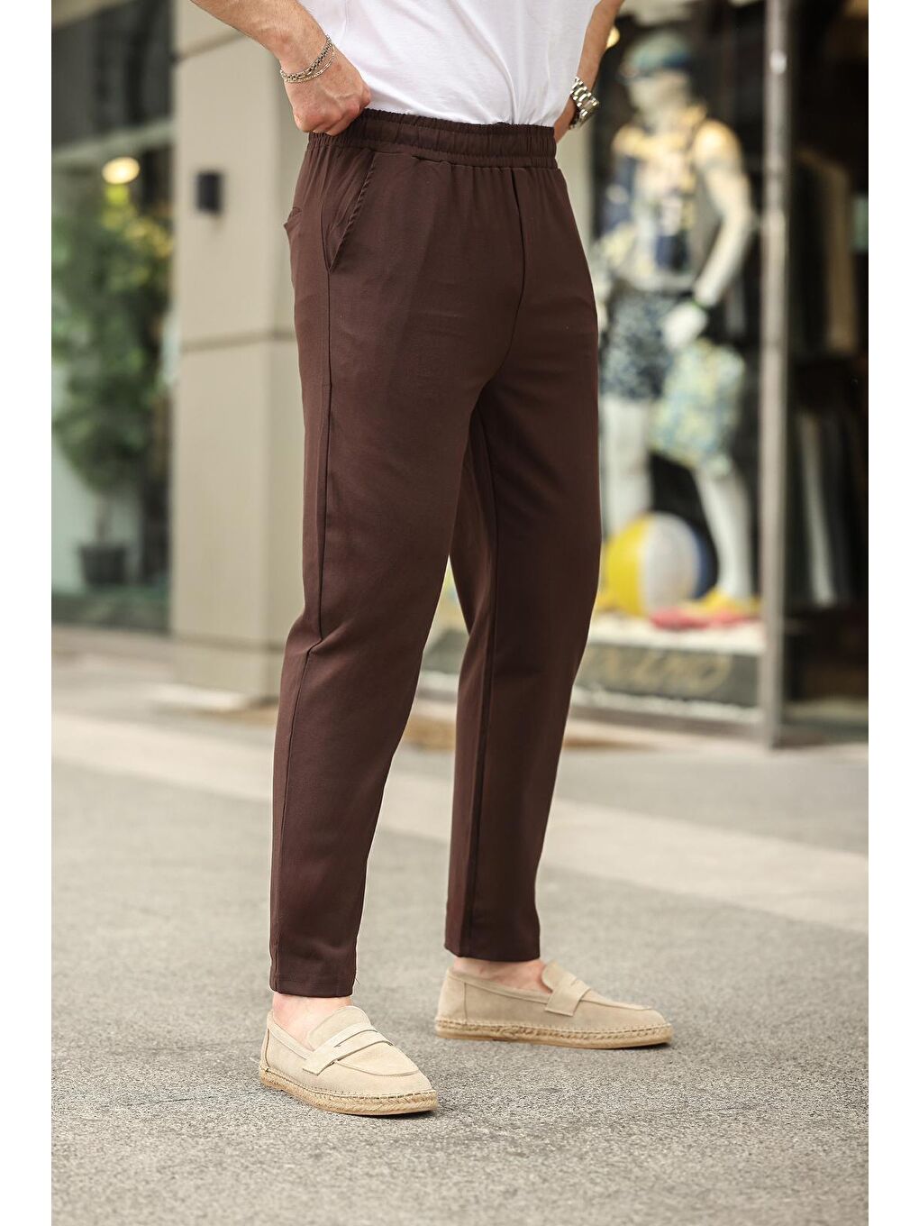 Acı Kahverengi Relaxed Erkek Pantolon 6510-2
