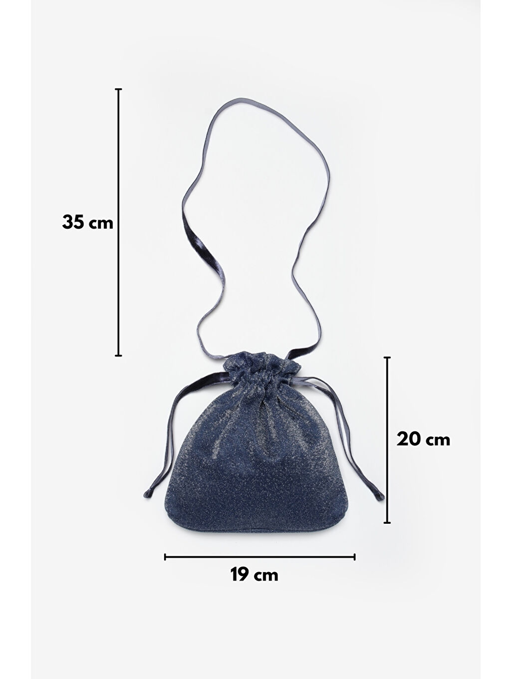 Lacivert Simli Kız Çocuk Çanta-2