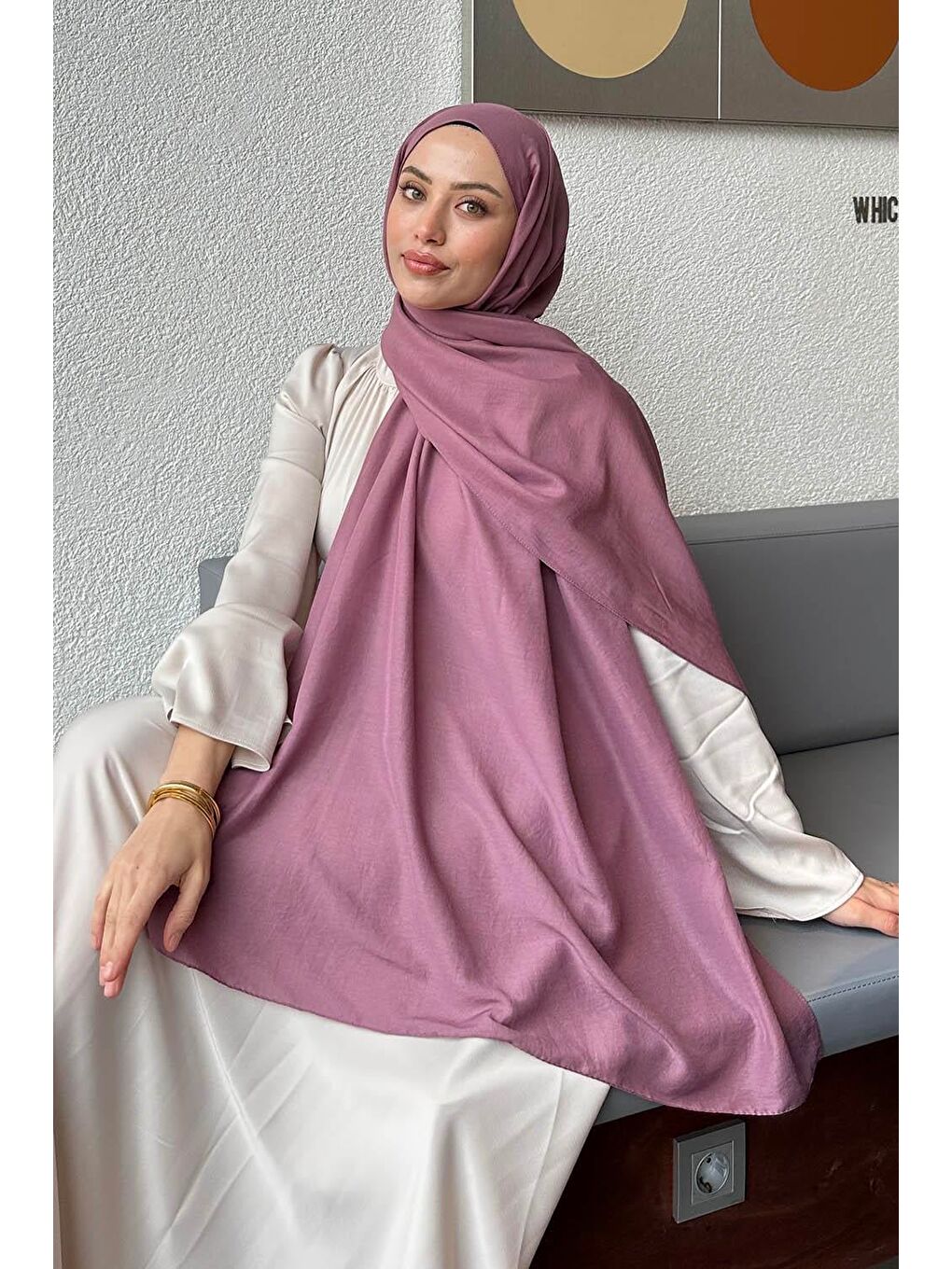 Pembe Comfort Pamuk Şal Gül