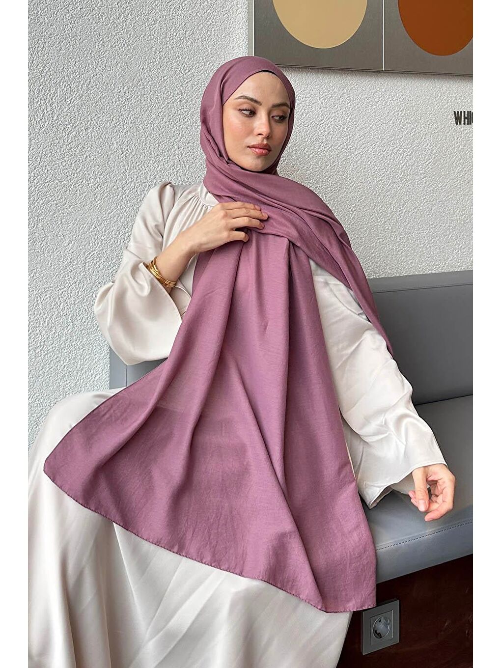 Pembe Comfort Pamuk Şal Gül-2