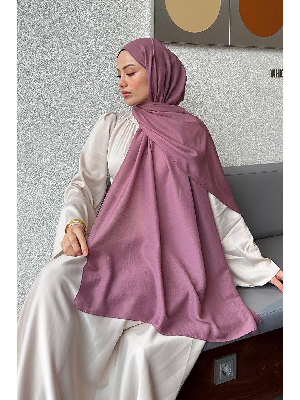 Pembe Comfort Pamuk Şal Gül-3