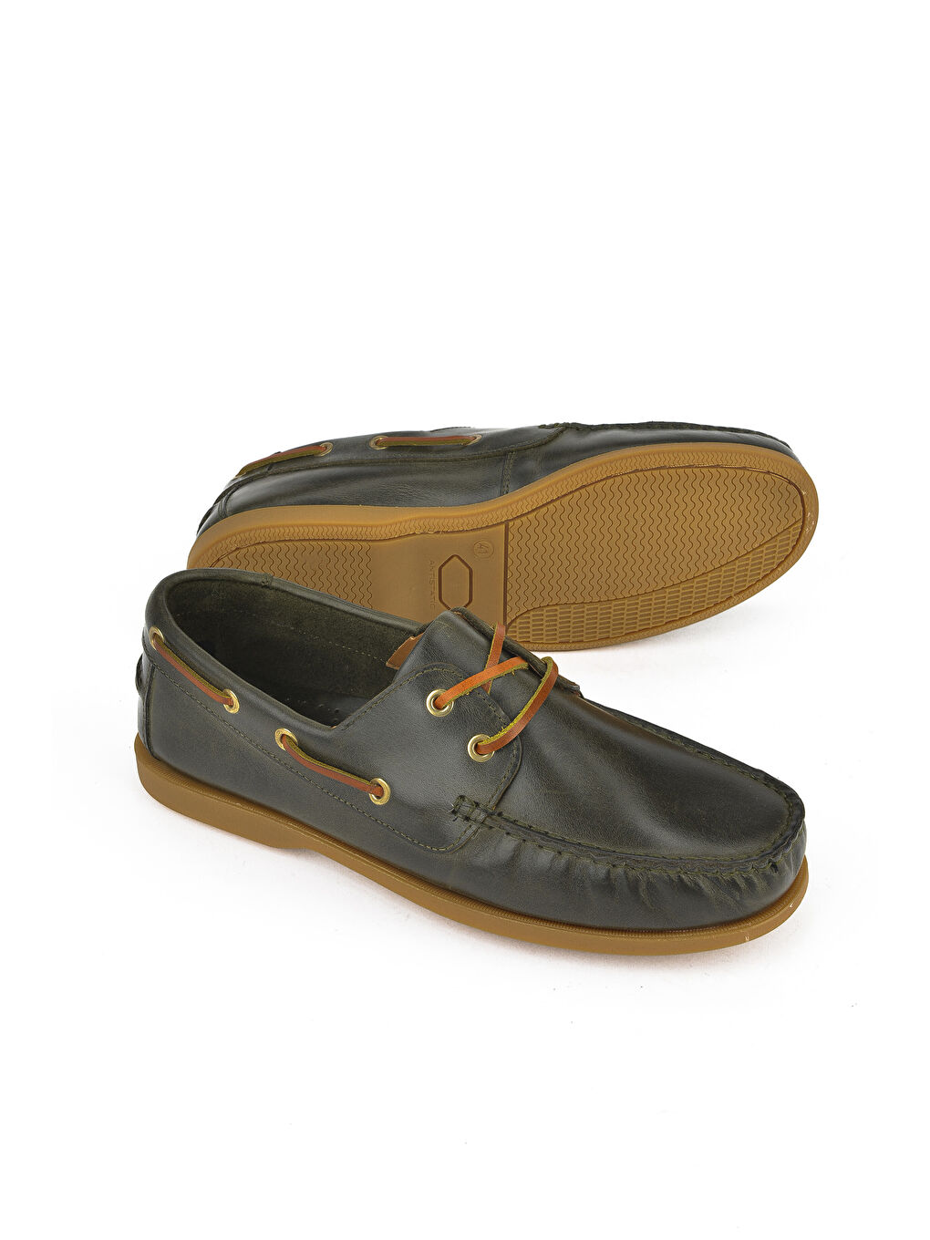 Erkek Hakiki Deri Ayakkabı 1511007ZD1001 Haki-3