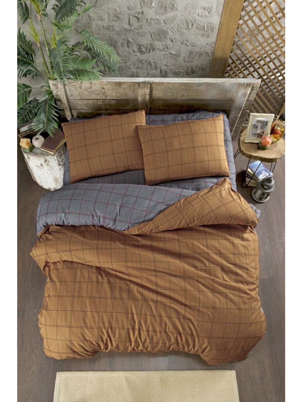 Sarı Bonita Nevresim Takımı Çift Kişilik 4 Parça 200x220