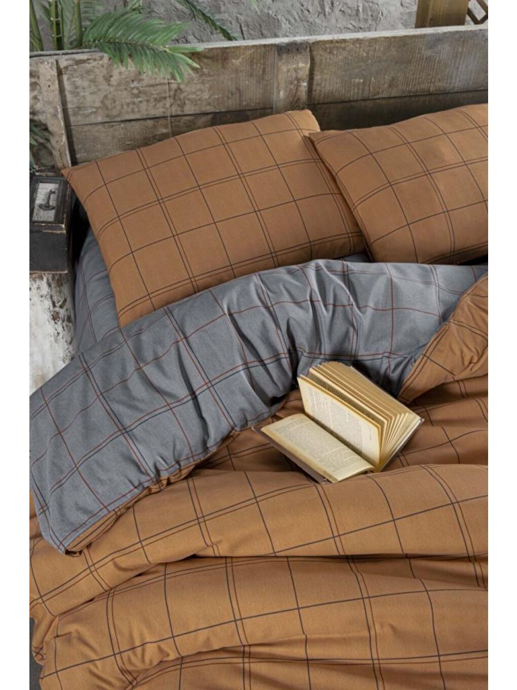 Sarı Bonita Nevresim Takımı Çift Kişilik 4 Parça 200x220-1