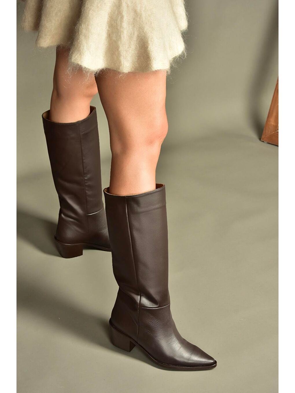 Kahverengi Kadın Çizme V654082103-3