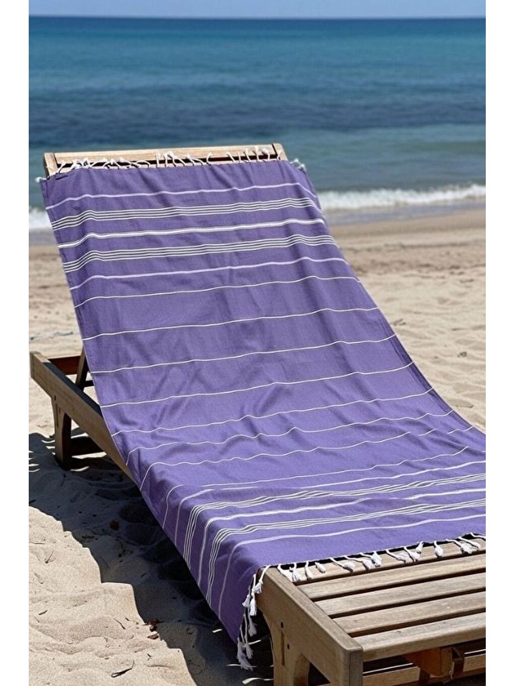 Mor Mika %100 Pamuk Peştemal Havlu 100x180 cm | Plaj Havlusu, Hamam Peştemali, Hızlı Kuruyan Hafif Banyo