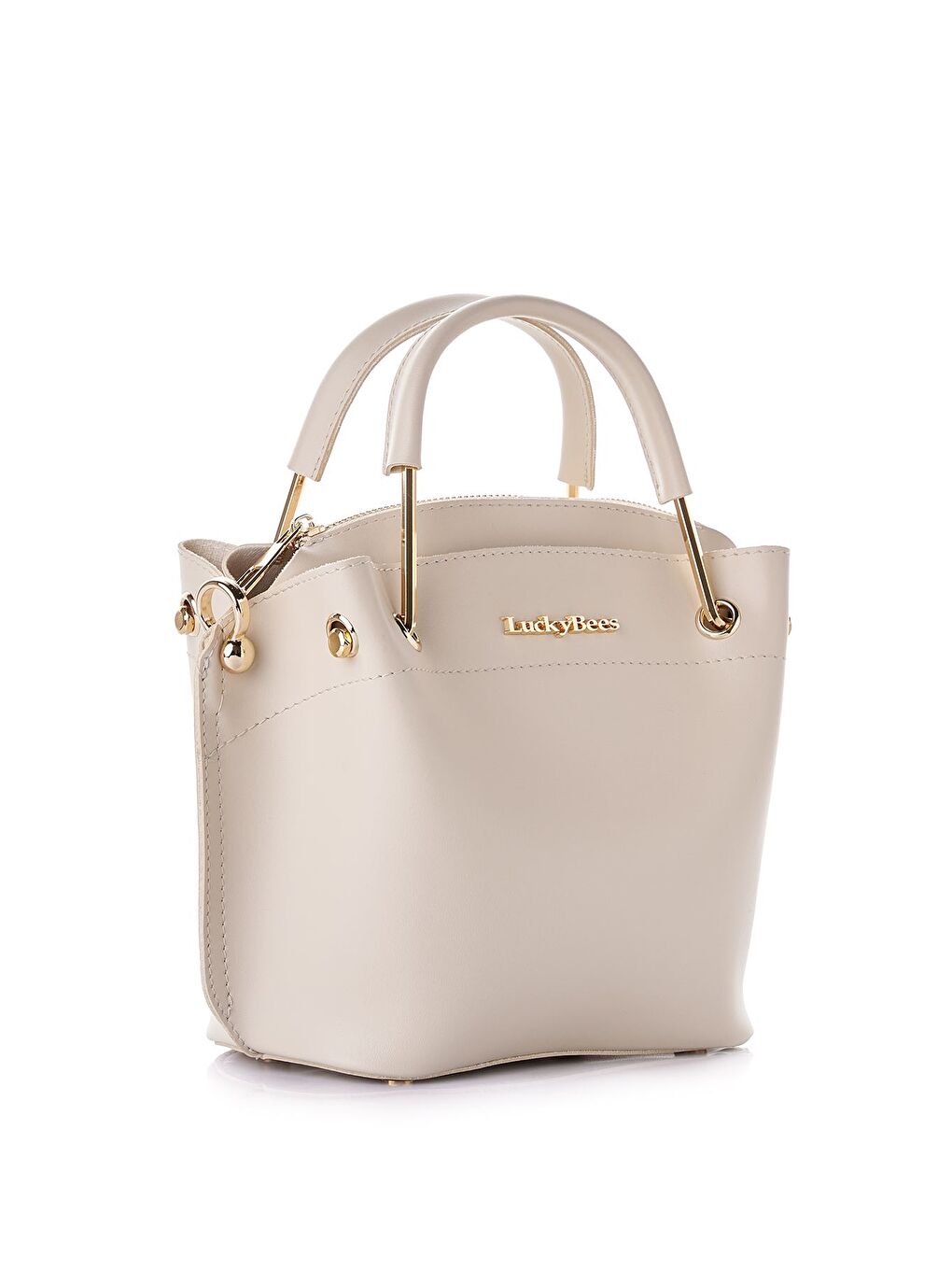 Ekru Luma Kadın El ve Omuz Çantası