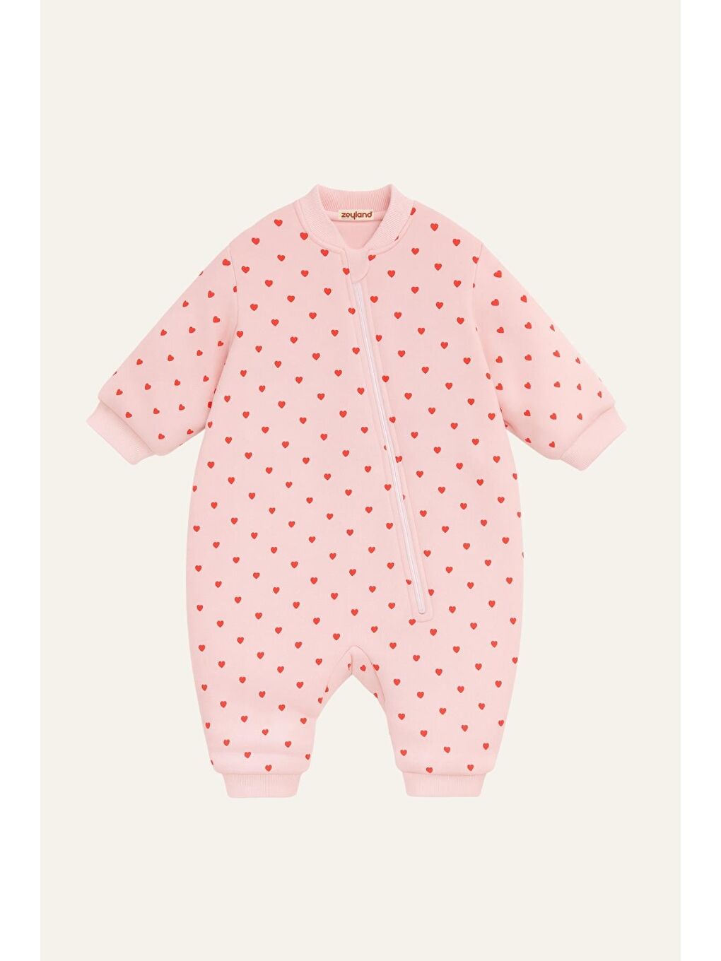 Unisex Çocuk Elyaf Dolgulu Uyku Tulumu - Pembe-1