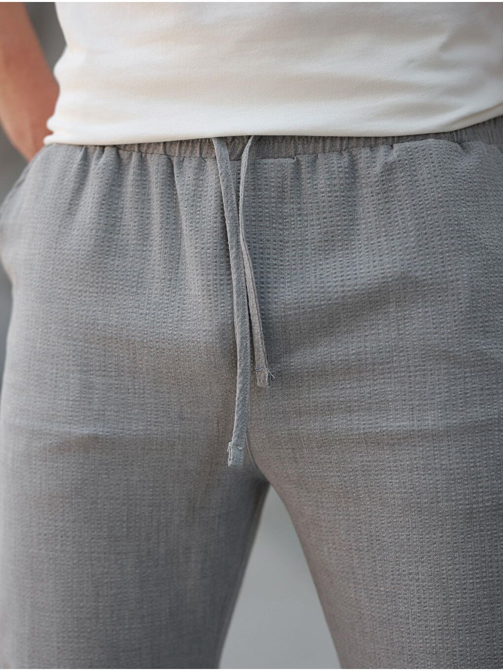 Gri  Regular Fit Erkek Pantolon E6572-2