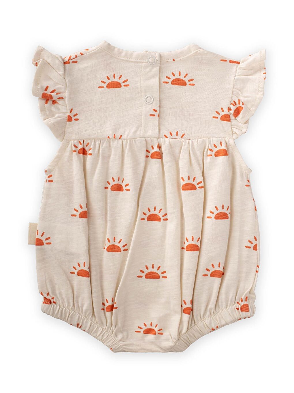 Desenli Zıbın 0-3 Yaş Ekru Güneş Desen-1