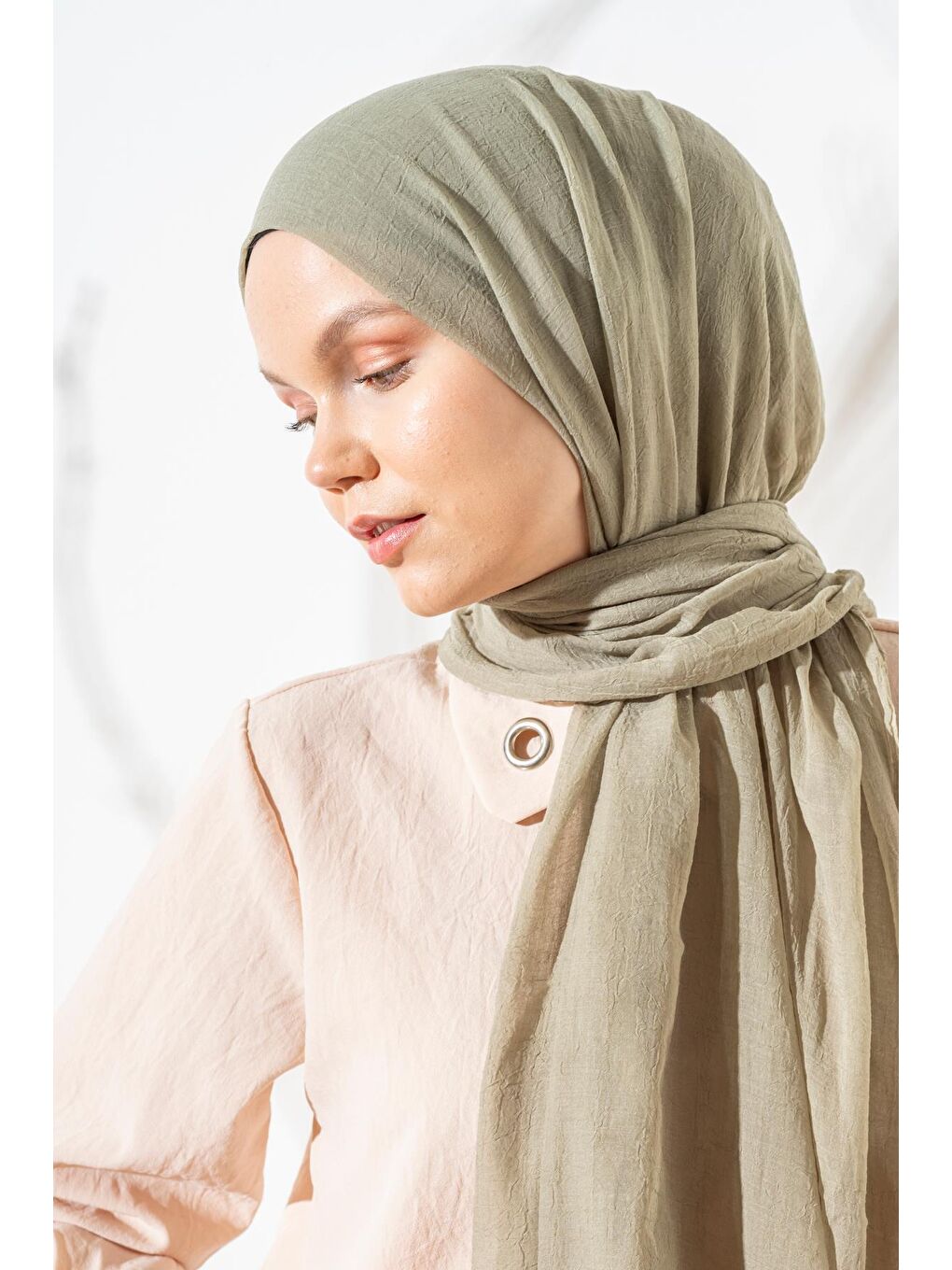 Yeşil Kadın Konfor Şal 195/85 Cm