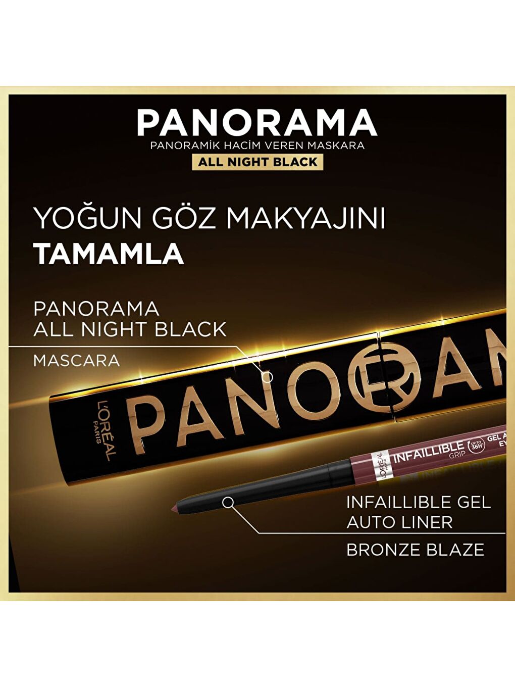 Panorama Hacim Veren Maskara All Night Black - Siyah-7