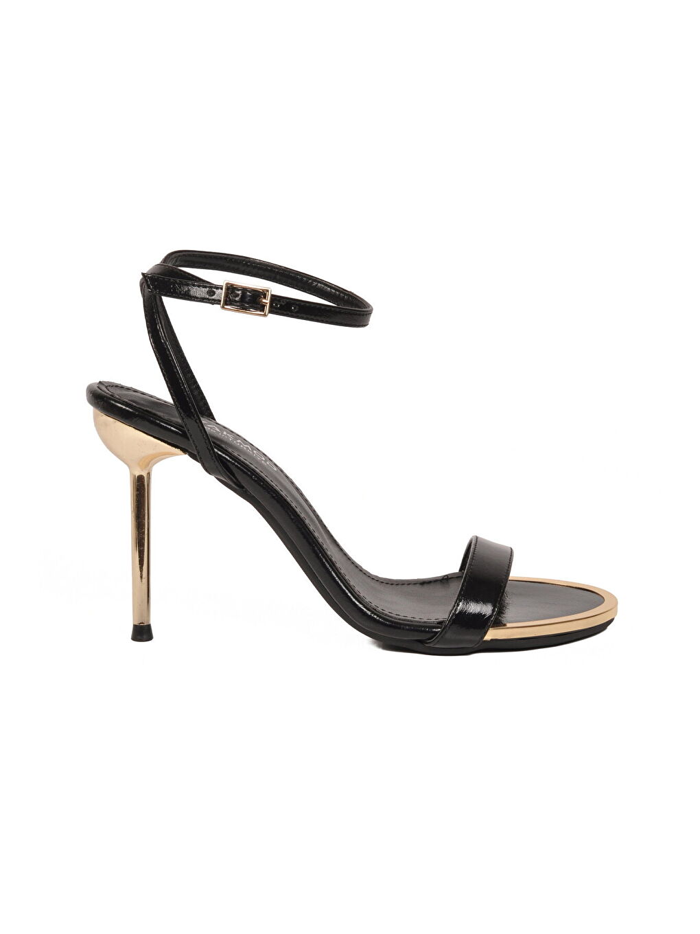 Siyah Hafif İnce Topuklu Kadın Topuklu Abiye Ayakkabı 608402 Z-1