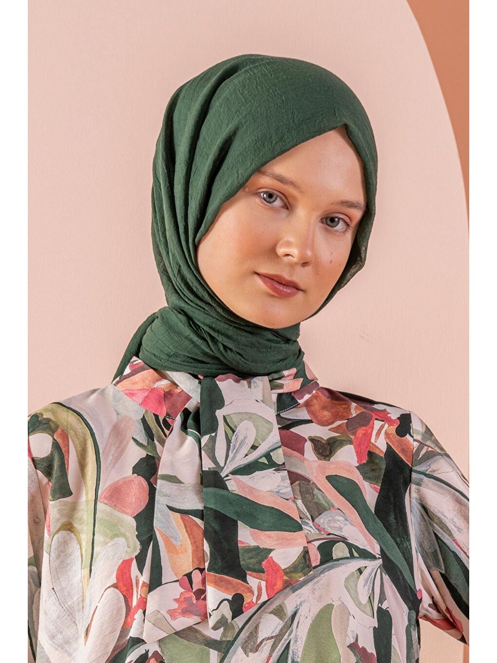 Yeşil Kadın Konfor Şal 195/85 Cm