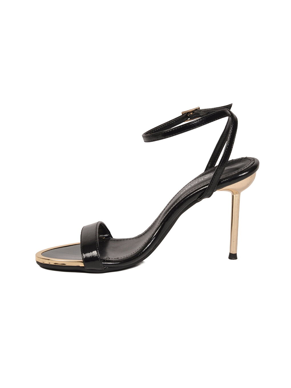 Siyah Hafif İnce Topuklu Kadın Topuklu Abiye Ayakkabı 608402 Z-3