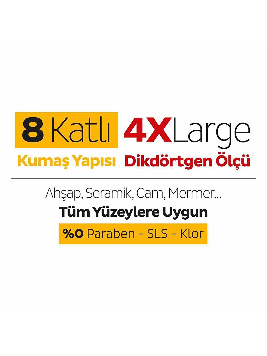 Sleepy Beyaz Easy Clean Arap Sabunu Katkılı Mopa Uyumlu Yer Temizlik Havlusu 6x50 (300 Yaprak) - 5