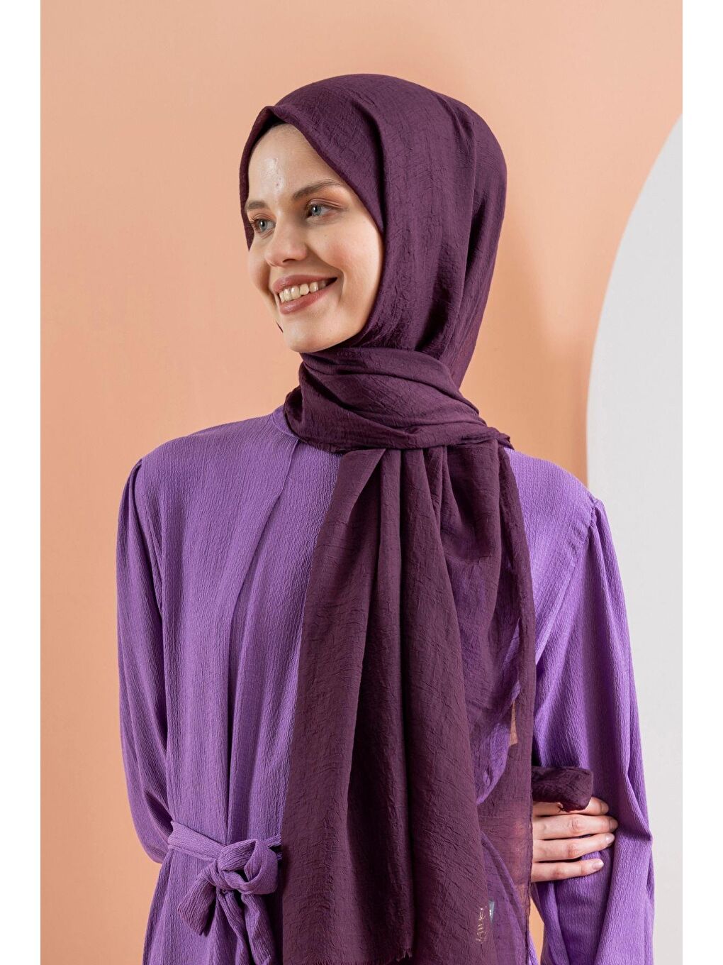 Mürdüm Kadın Konfor Şal 195/85 Cm-1