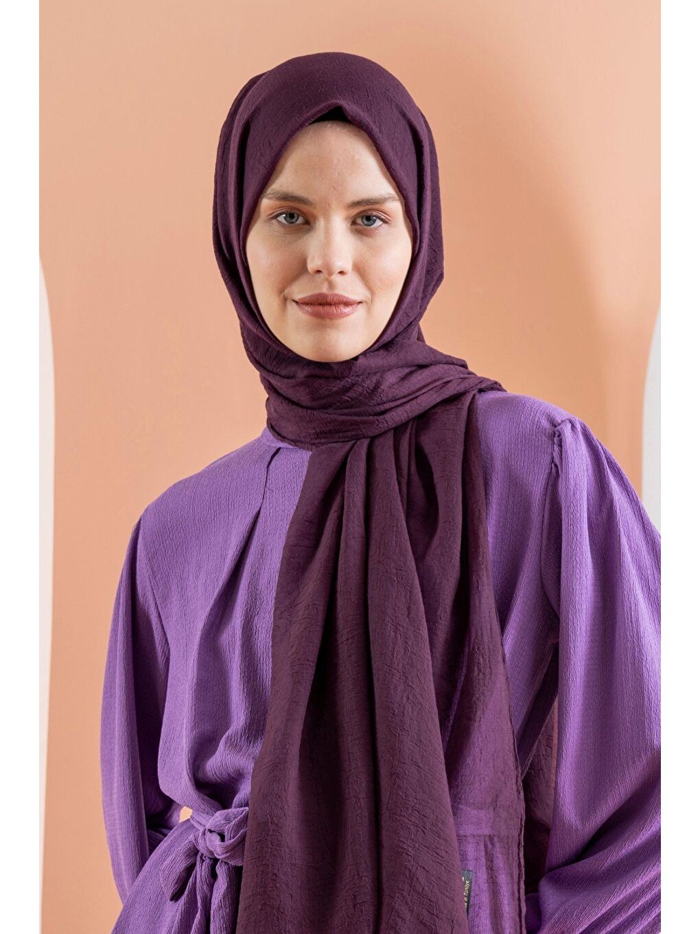 Mürdüm Kadın Konfor Şal 195/85 Cm-2