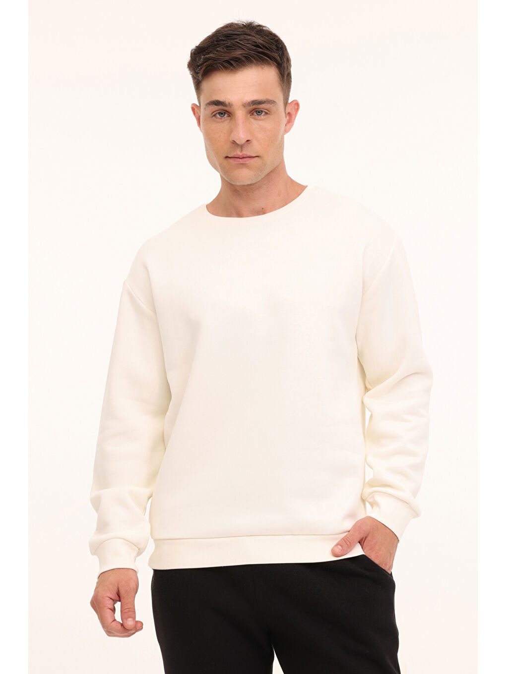 Bej MB SN390 C SW 4PR  Erkek Sweatshirt