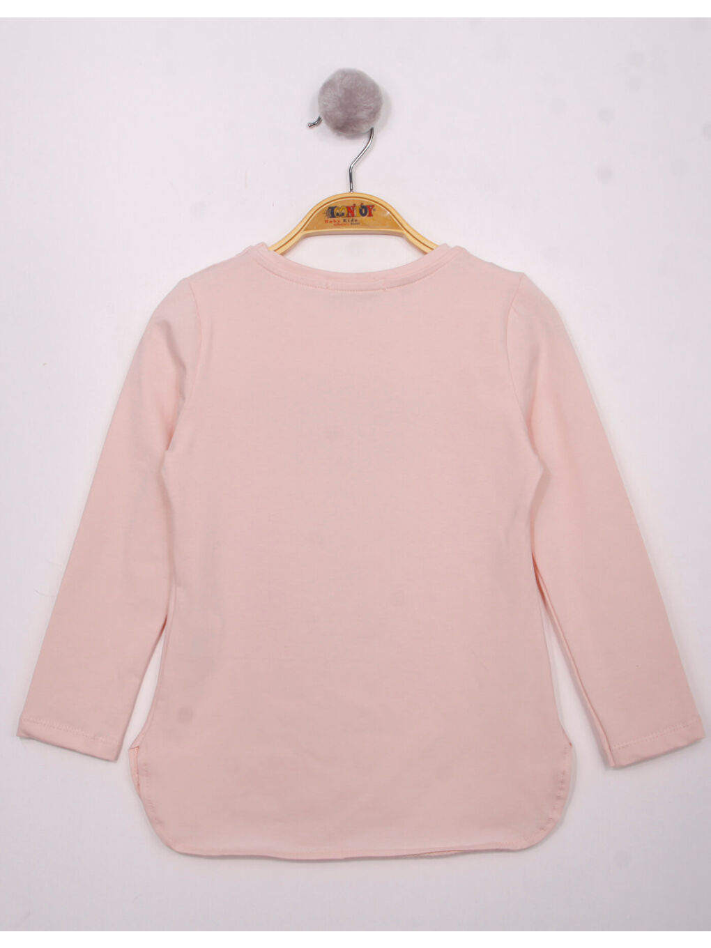 Pembe Kız Çocuk Fashion Baskılı Tişört-1