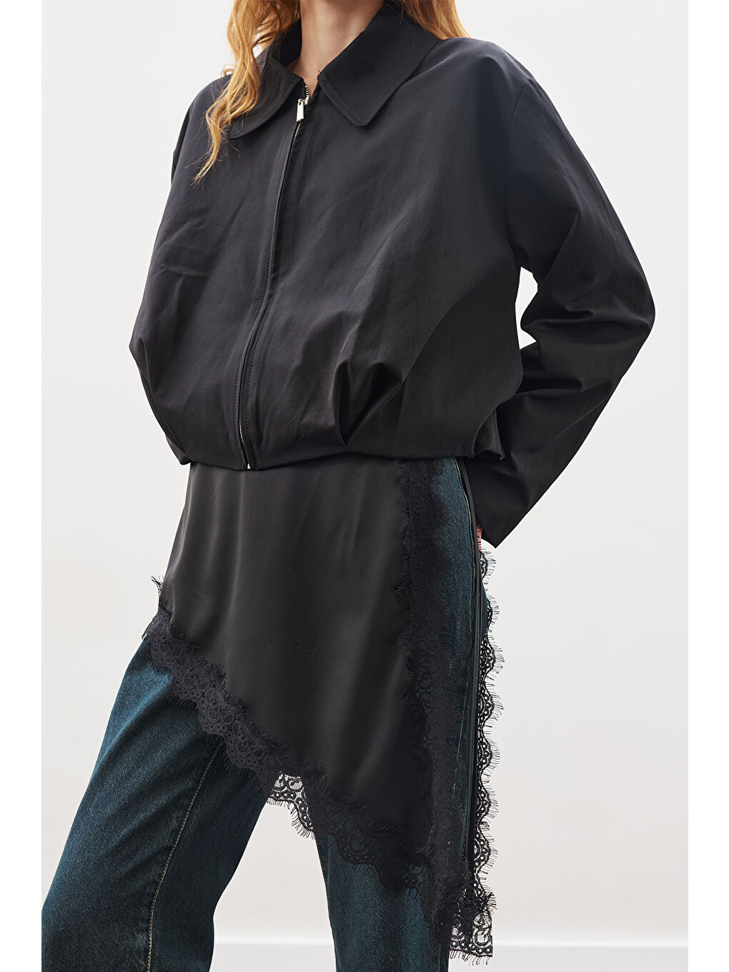 Dantel Şeritli Bel Aksesuar Siyah-4