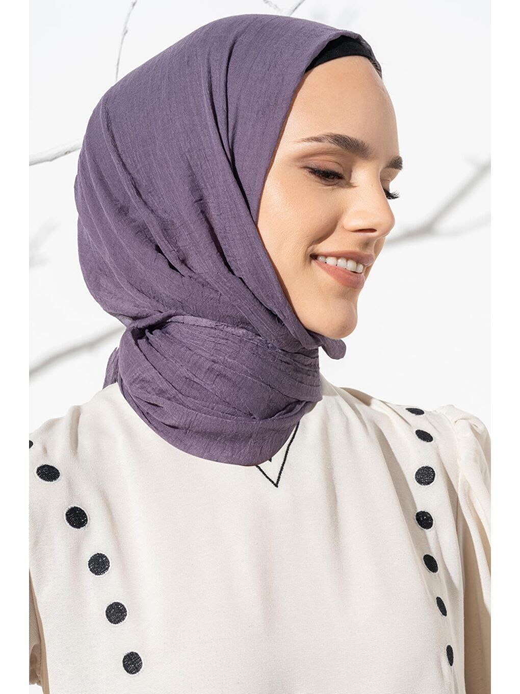 Mor Kadın Konfor Şal 195/85 Cm-2