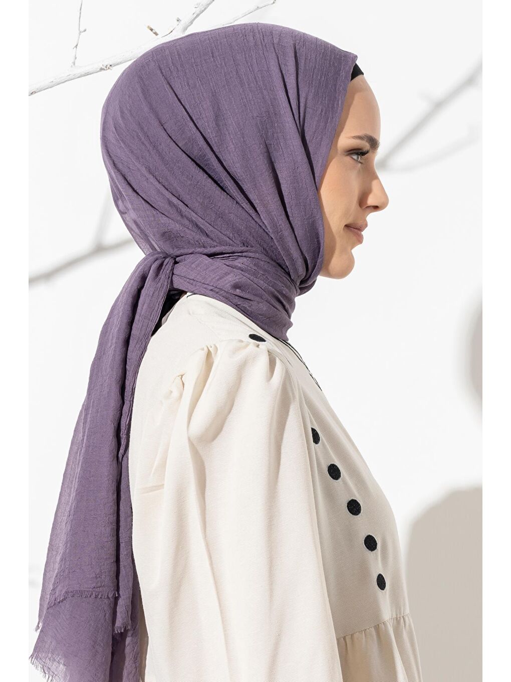 Mor Kadın Konfor Şal 195/85 Cm-3