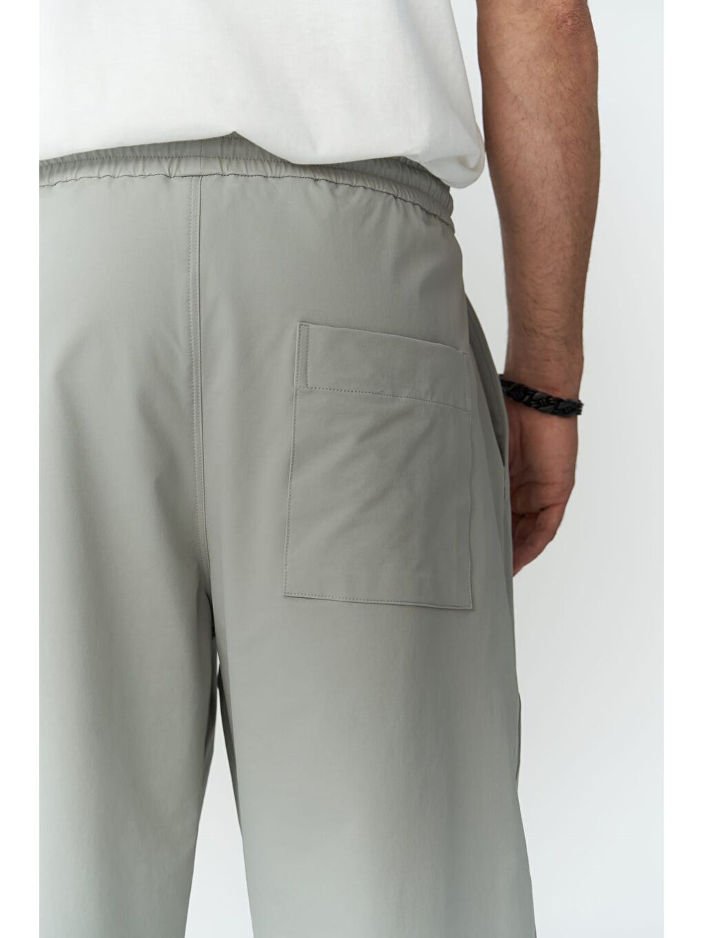 Kenway Bağcık Detaylı Gri  Erkek Pantolon-3