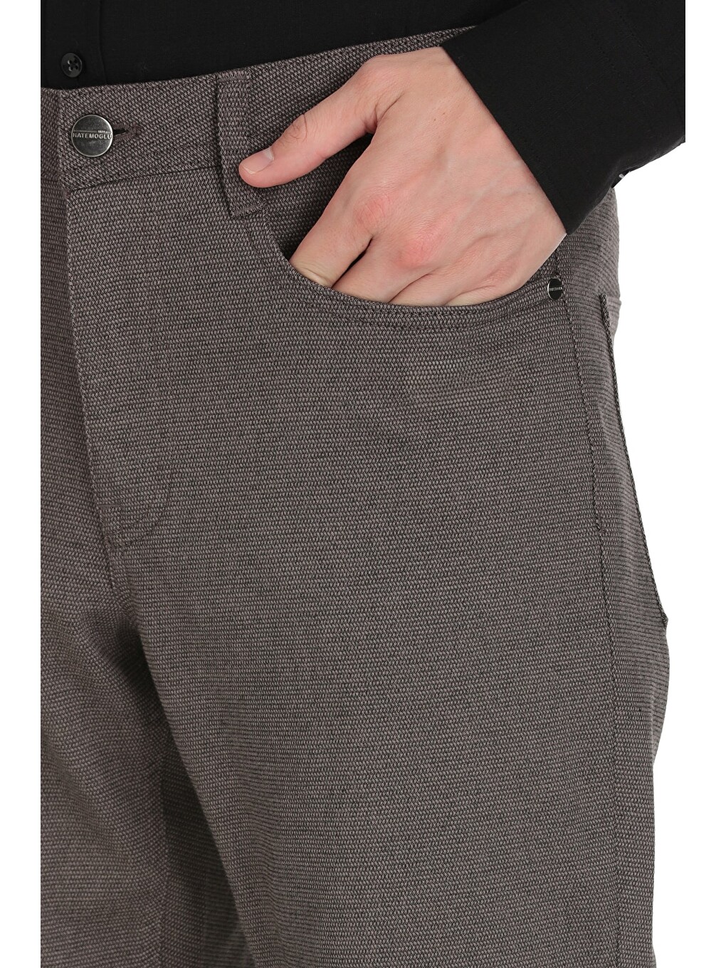 Bej Vizon Regular Fit 5 Cep Pamuklu Pantolon-3