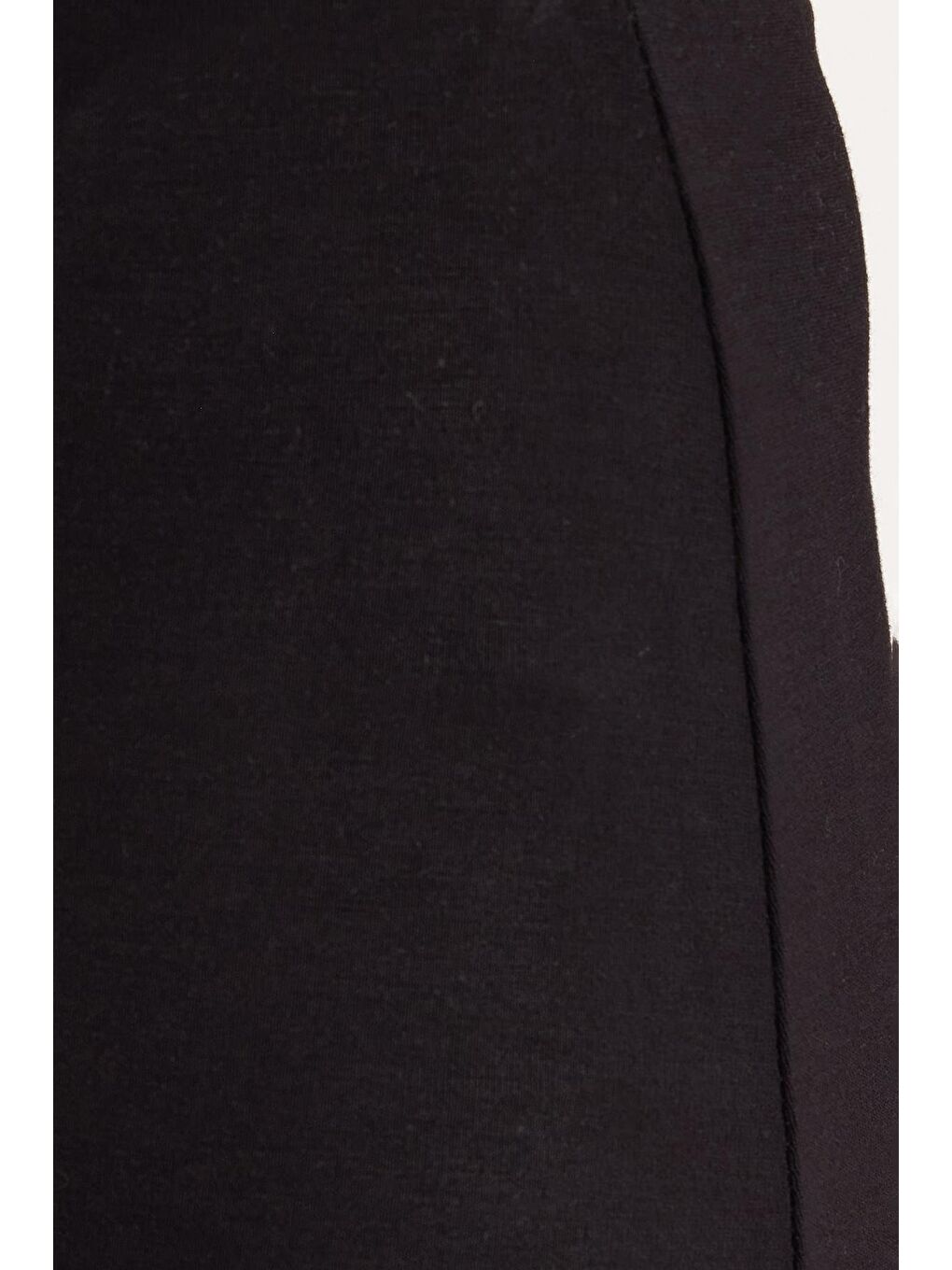 Kadın Standart Fit Modal Kumaş Siyah Maxi Boy Etek-5