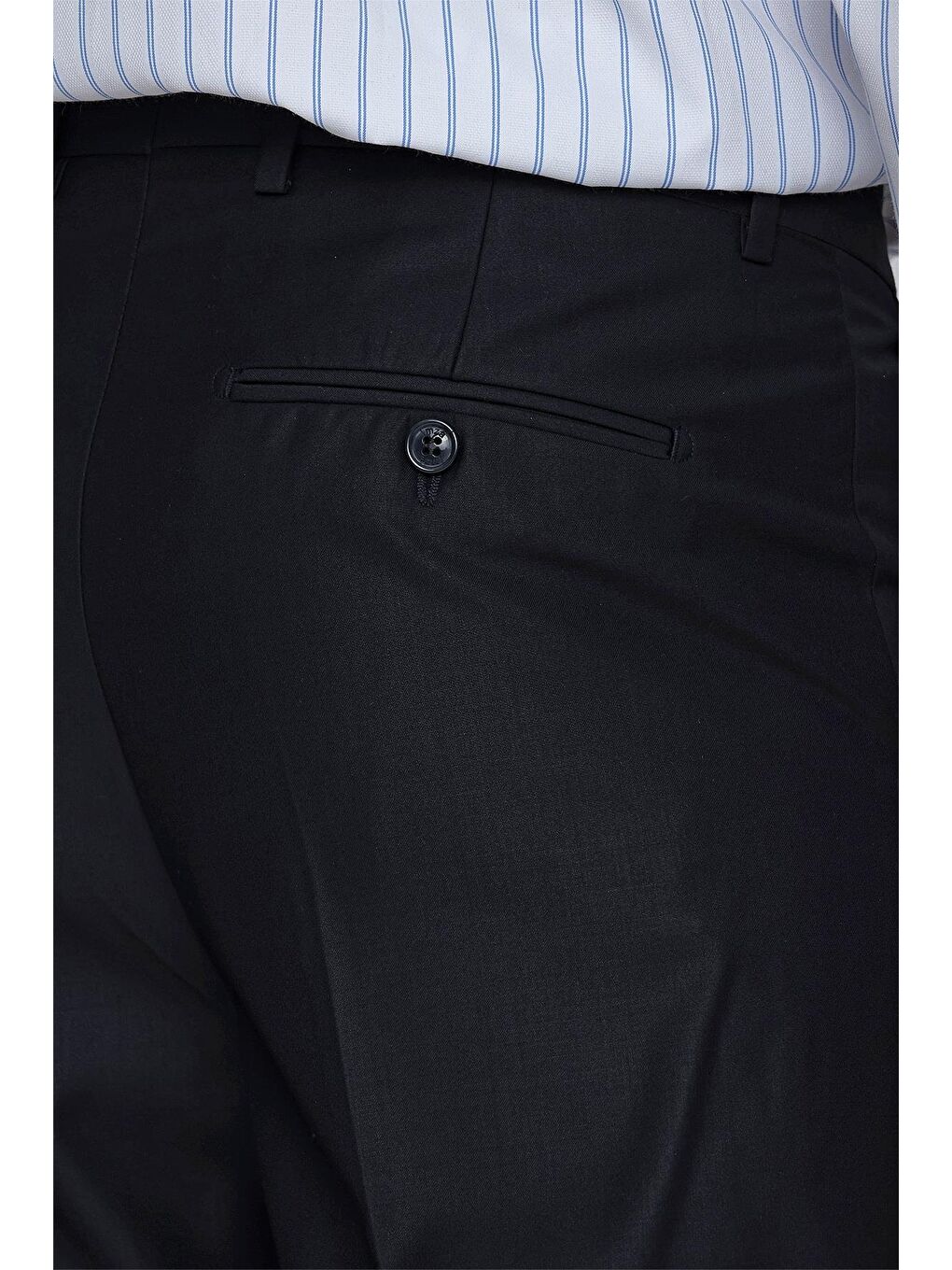 Lacivert Gabardin Yan Cep Açık Paça Basic Comfort Fit Esnek Pantolon 1003255005-3