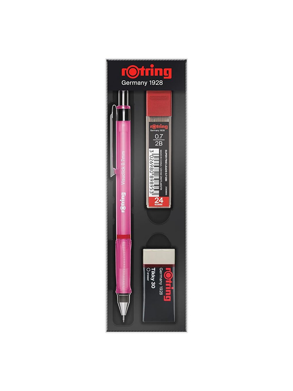 Rotring Pembe Visuclick Okul Seti Uç+ Silgi Hediyeli Versatil Seti 0.7