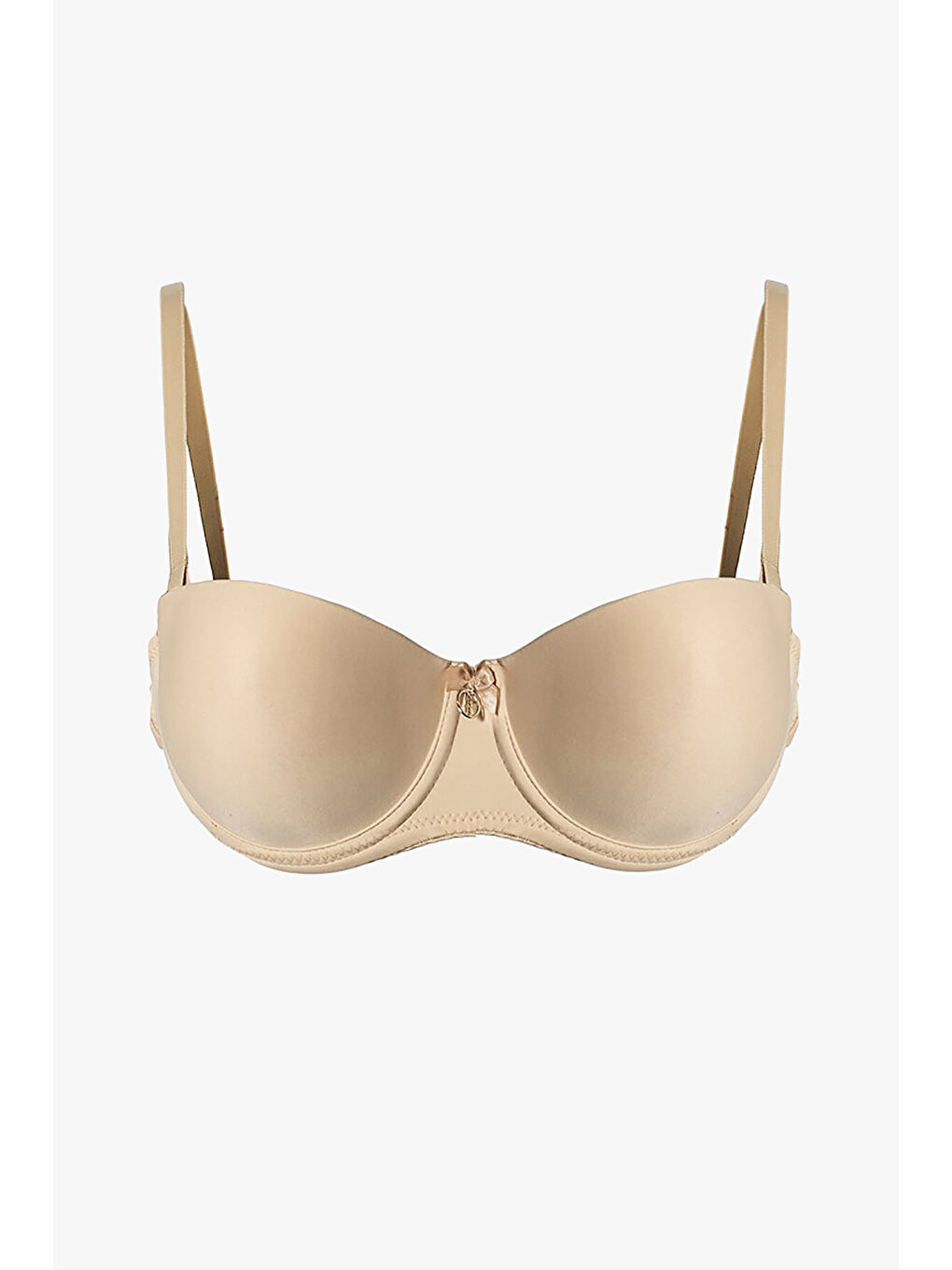 Bej Ten Rengi Sırtı Şeffaf Sütyen