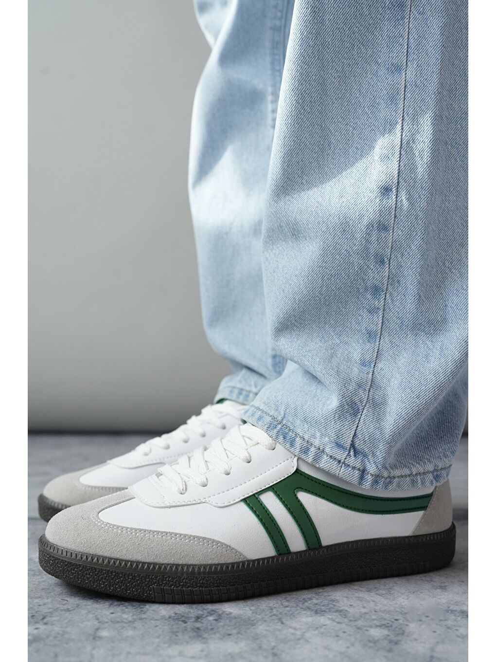 Yeşil GARCİA Unisex Ortopedik Günlük Bağcıklı Yürüyüş Koşu Sneaker Spor Ayakkabı-2