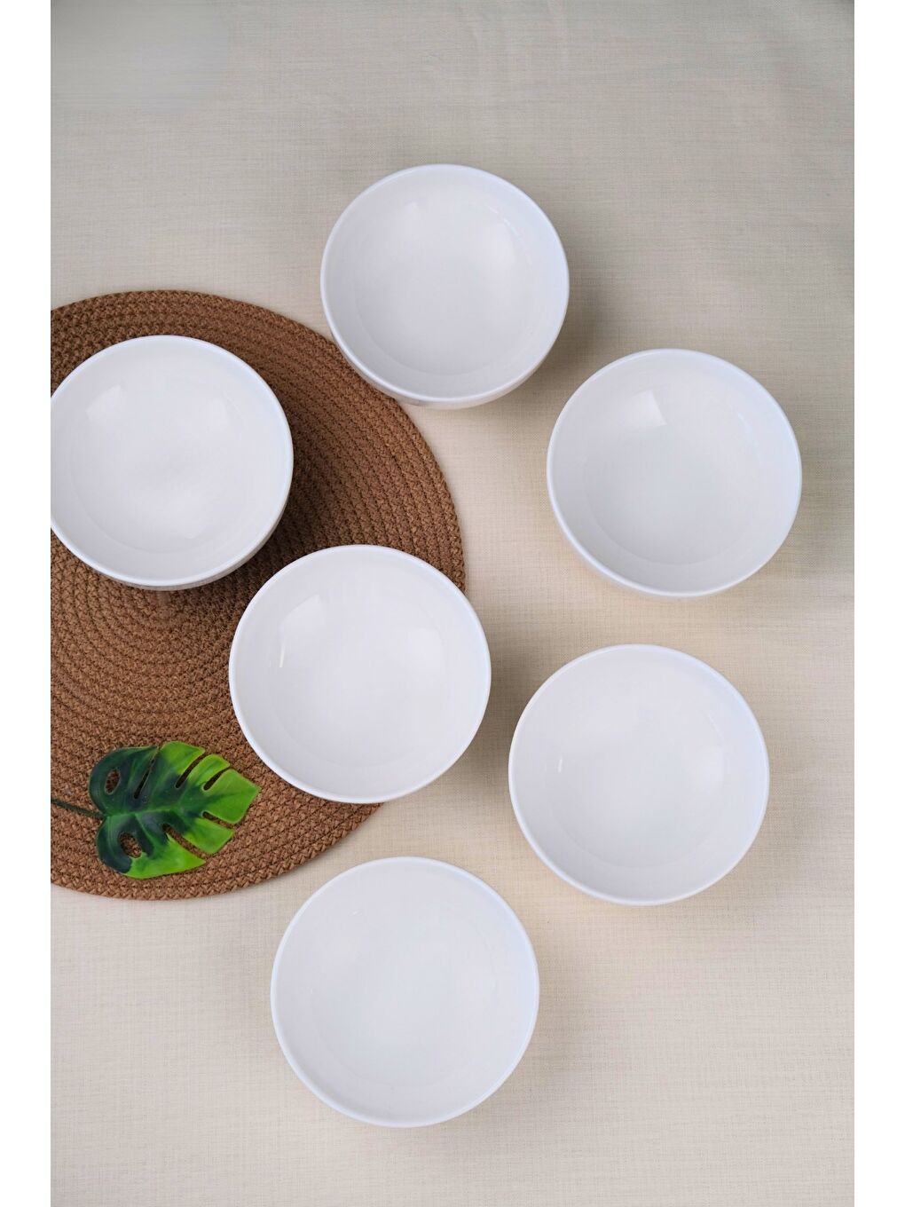 Ekru Porselen Sofia Kase 13,5cm 380cc 6 LI-1