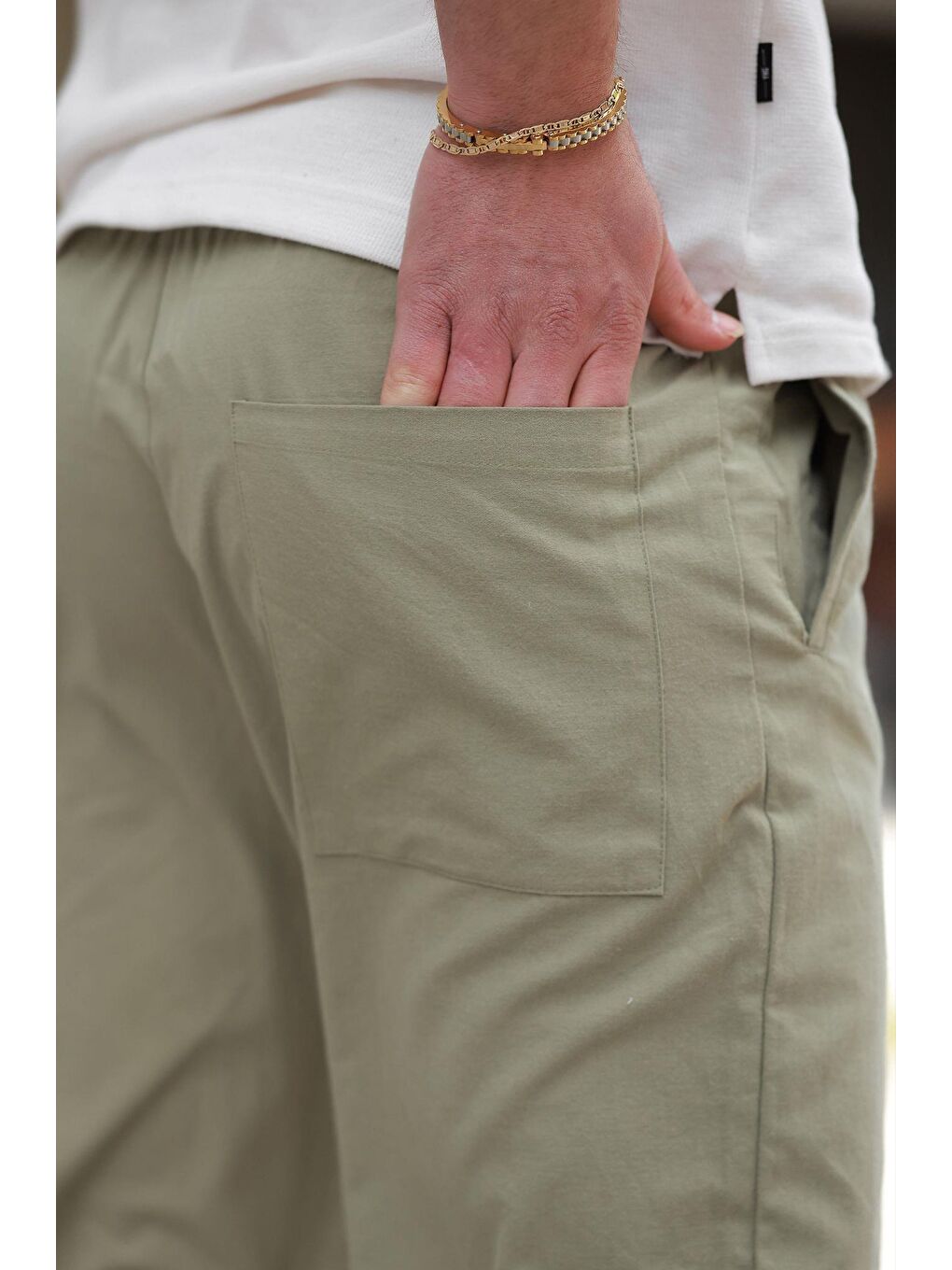 Mint Yeşili Rahat Kesim Erkek Pantolon E6561-3