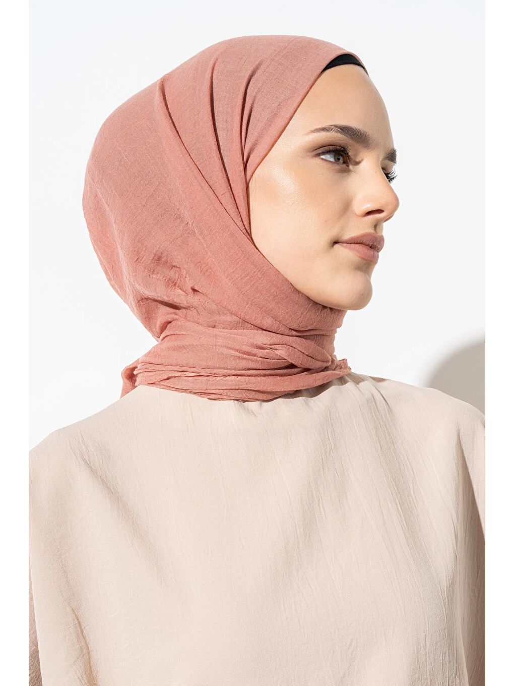 Pembe Kadın Konfor Şal 195/85 Cm-4