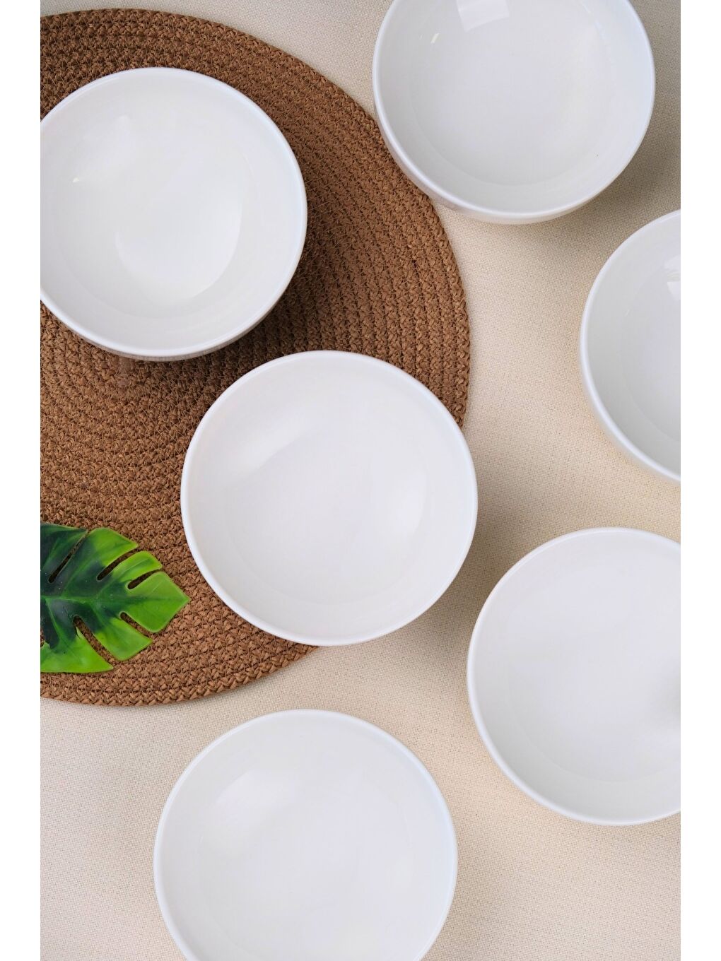 Ekru Porselen Sofia Kase 13,5cm 380cc 6 LI-2