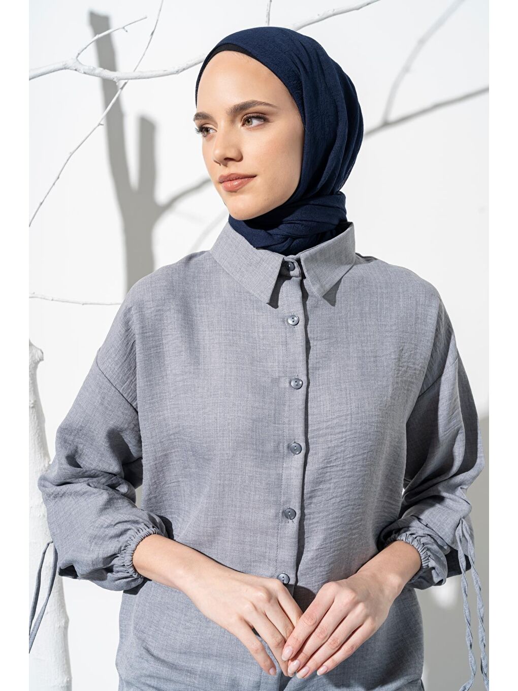 Kahverengi Kadın Konfor Şal 195/85 Cm-5