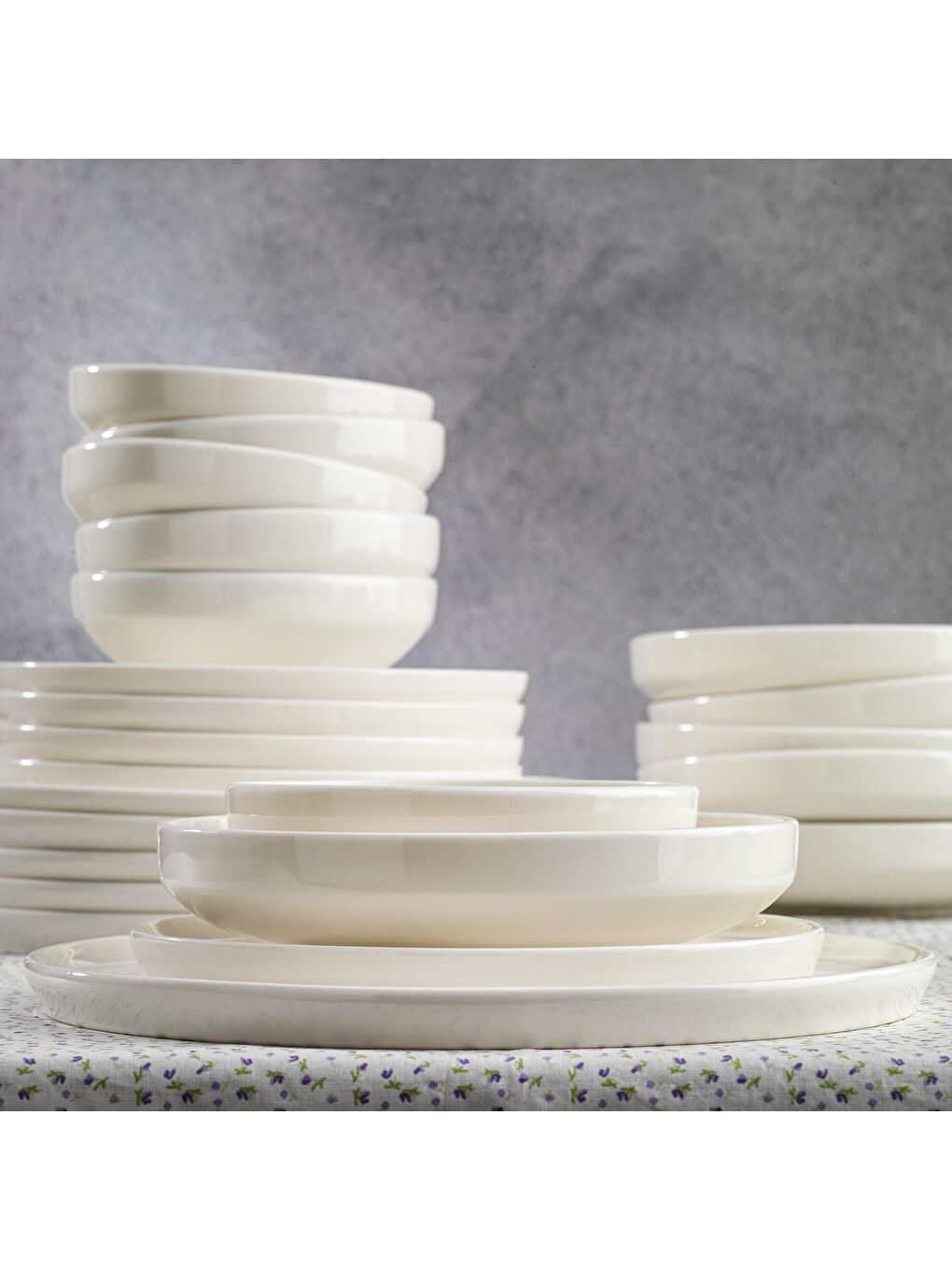 Bej Vita Yemek Takımı 24 Parça-Krem-2