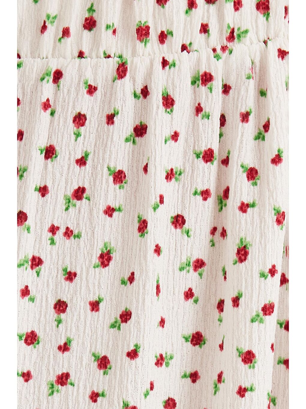 Karışık Kadın Standart Fit Beli Lastikli Baskılı Midi Boy Etek-5