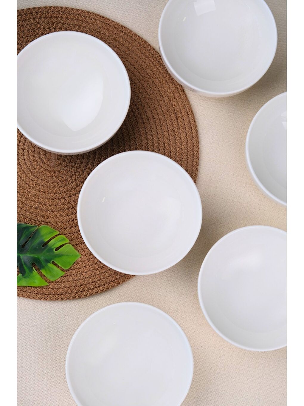 Ekru Porselen Sofia Kase 13,5cm 380cc 6 LI-3