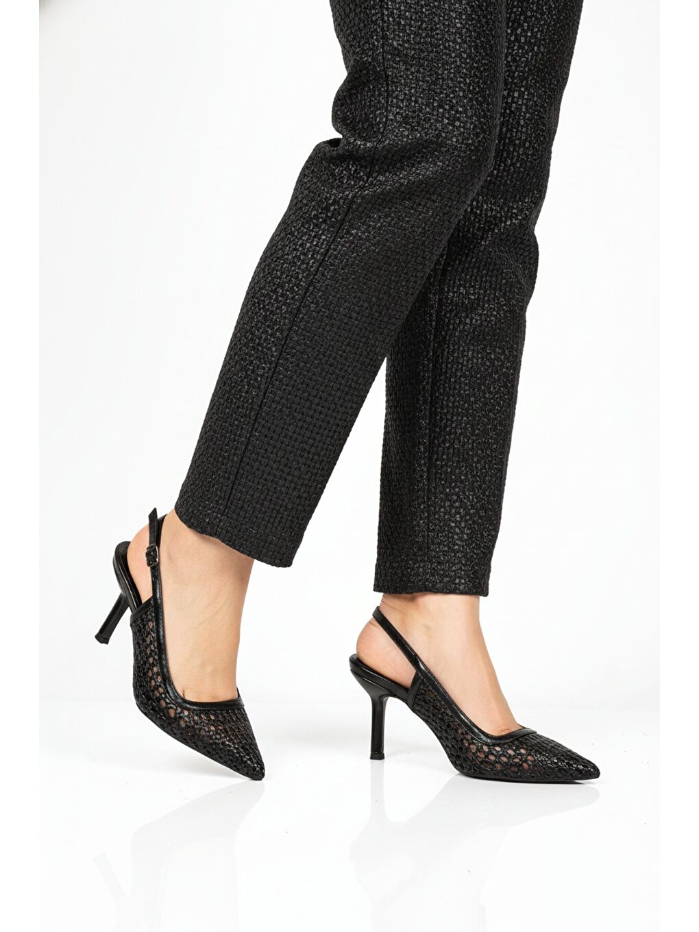 Siyah Kadın İnce Topuklu Abiye Ayakkabı 658248 Z