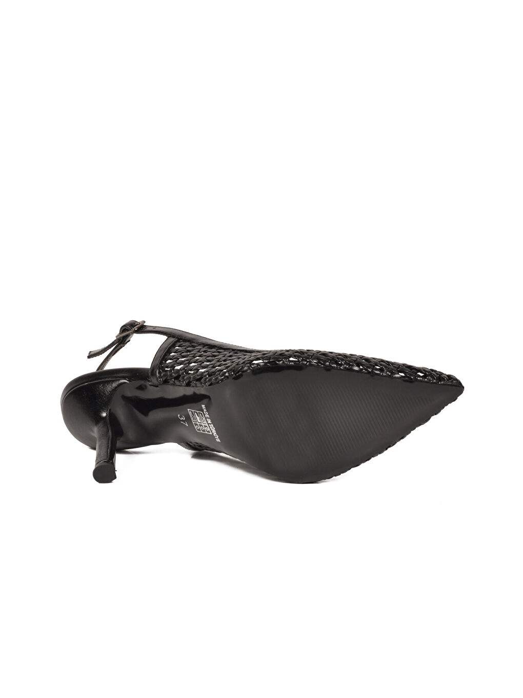 Siyah Kadın İnce Topuklu Abiye Ayakkabı 658248 Z-4