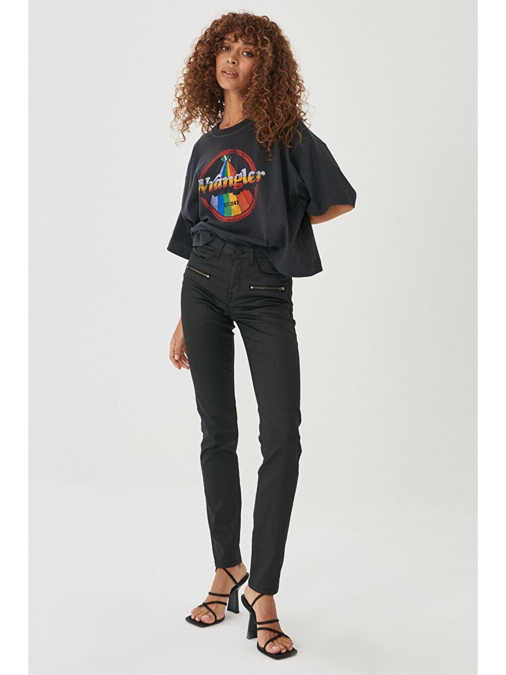 Siyah Slim Fit Dar Kesim Denim Esnek Jean Jean Pantolon-1